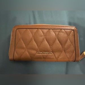 Brown quilted wallet